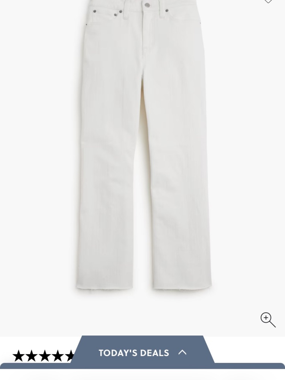 J. Crew Factory Curvy mid-rise flare crop jean in signature stretch
